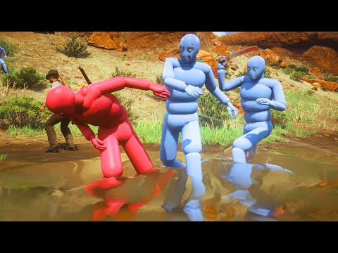 NPC Euphoria Physics! - RED DEAD REDEMPTION 2   NPC Wars #60