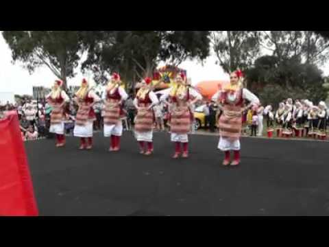 KUD Biser Geelong Senior girls performing Ronenka at the 4th Annual Macedonian Food Festival 2015