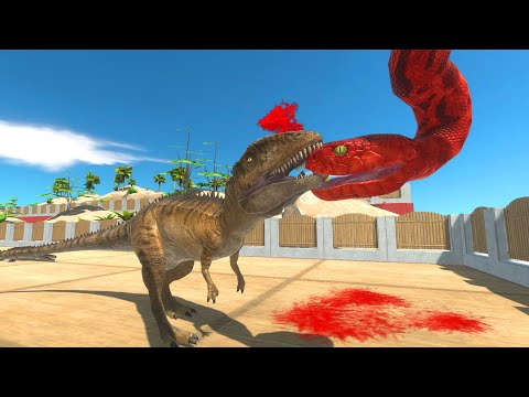 Carcharodontosaurus vs Titanoboa — ARBS 1.0 Update