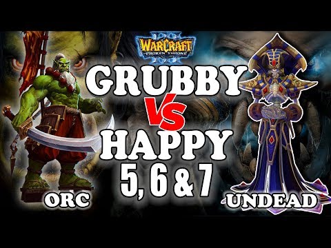 Grubby | "Grubby vs Happy - Game 5, 6 & 7" | Warcraft 3 | ORC vs UD