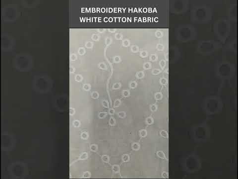 Cotton Hakoba Fabric White