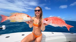 Catching Vermillion Snapper off Key West *CMOR Maps* B-Liners!
