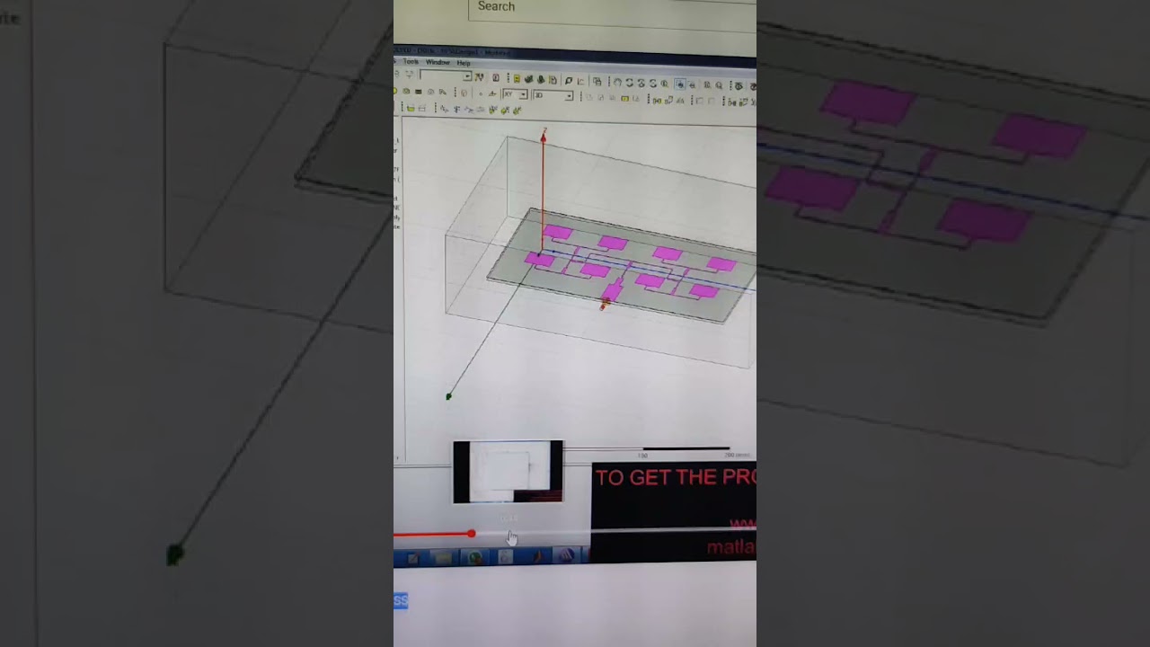 Design of a 2*2 array microstrip patch antenna HFSS | ANTENNA PROJECT