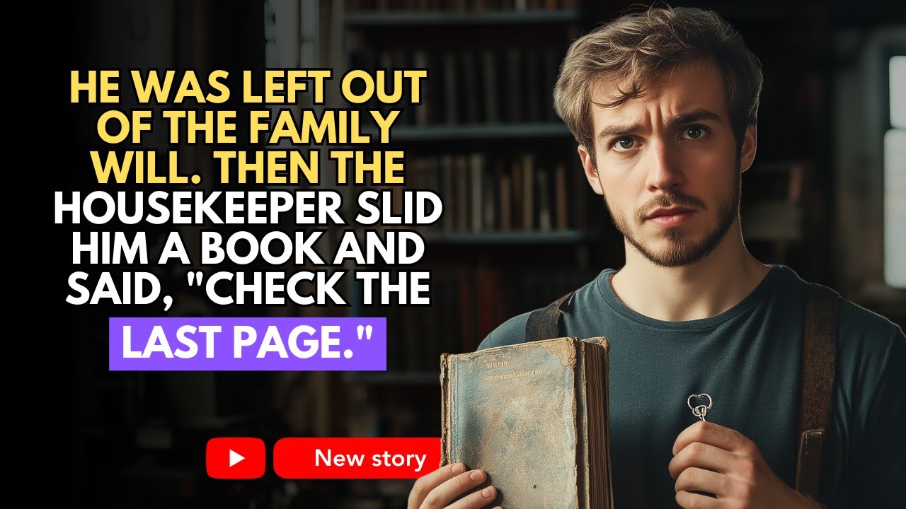 He Was Left Out of the Family Will. Then the Housekeeper Slid Him a Book and Said, “Check the...