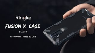 Ringke Fusion X Huawei Mate 20 Lite Hoesje Doorzichtig Zwart Hoesjes