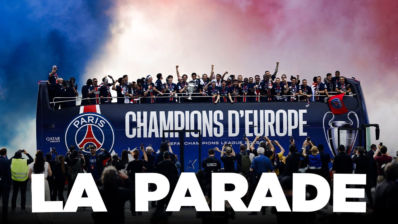 Les MEILLEURS MOMENTS de la PARADE des CHAMPIONS du PSG sur les Champs-Élysées !
