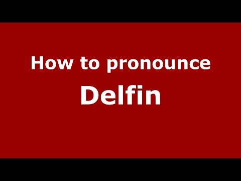 How to pronounce Delfin