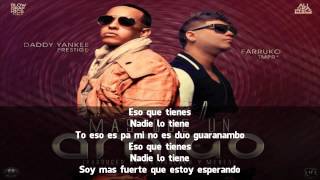 Daddy Yankee Ft Farruko - Más Que Un Amigo (Letra