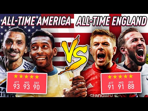 USA LEAGUES ALL-TIME XI vs ENGLISH LEAGUES ALL-TIME XI - FIFA 20 Career Mode