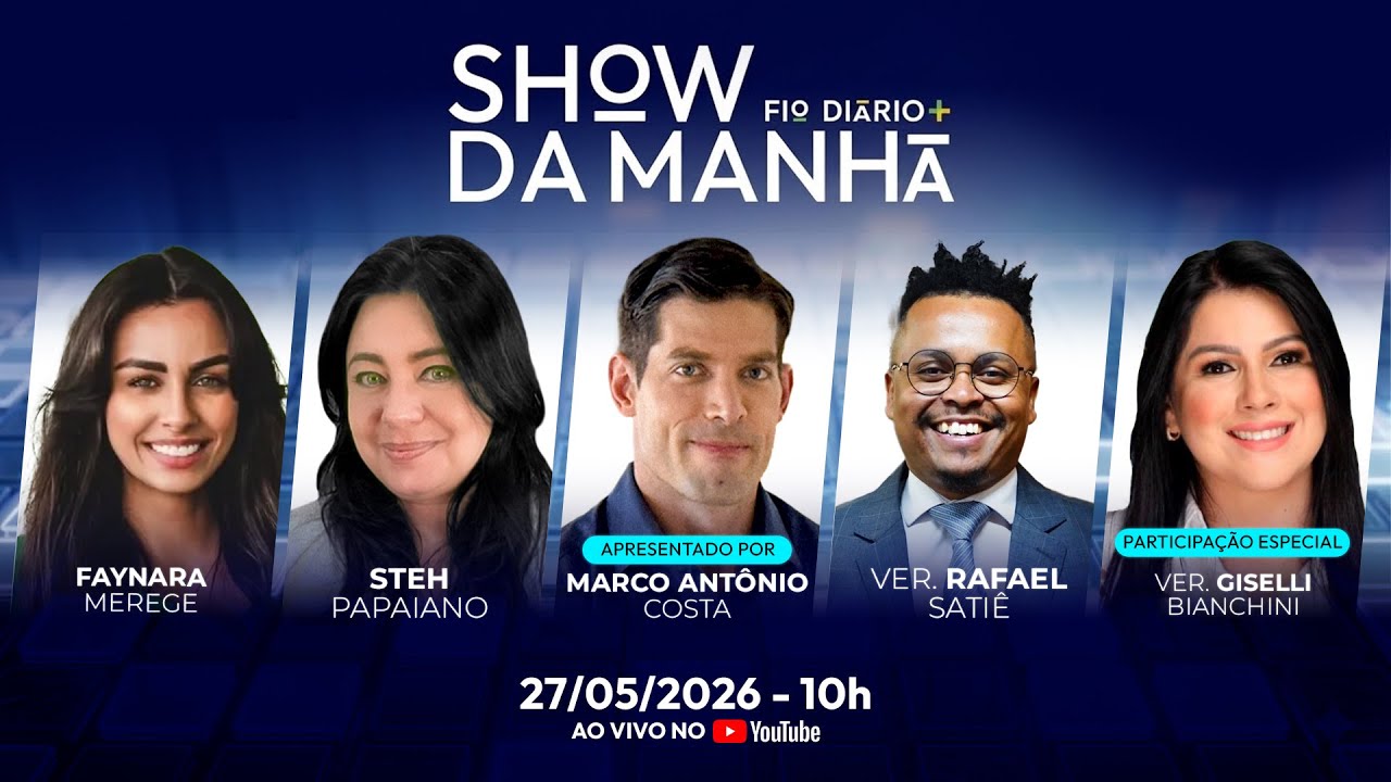 SHOW DA MANHÃ - FLÁVIO É RECEBIDO COMO PRESIDENTE POR TRUMP - 27/05/2026