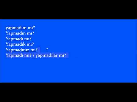Online Turkish Lessons   Lesson #15