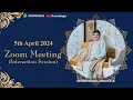 DIVINE MANOJ BHAIYA JI'S ZOOM MEETING 5TH APRIL 2024 FRIDAY