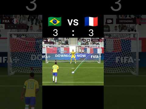 Brazil vs France penalty shootout | #fifamobile #fifa #shorts