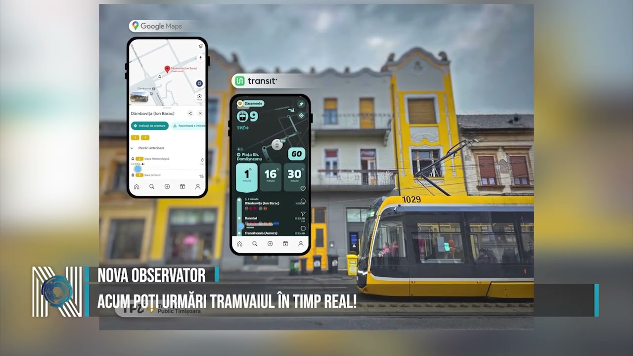 Acum poți urmări tramvaiul în timp real!
