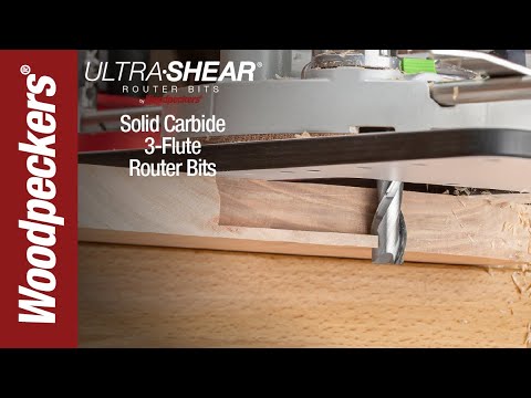 Ultra-Shear Solid Carbide Spiral Router Bits | Woodpeckers Woodworking Tools