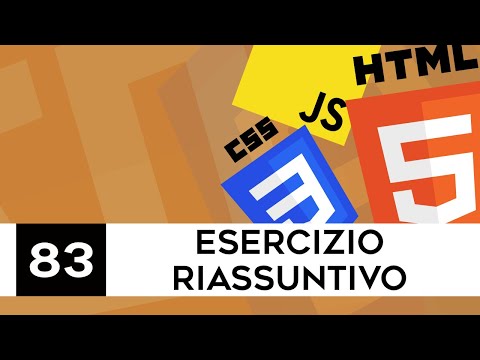 Sviluppo web per principianti - 83 - Esercizio riassuntivo.