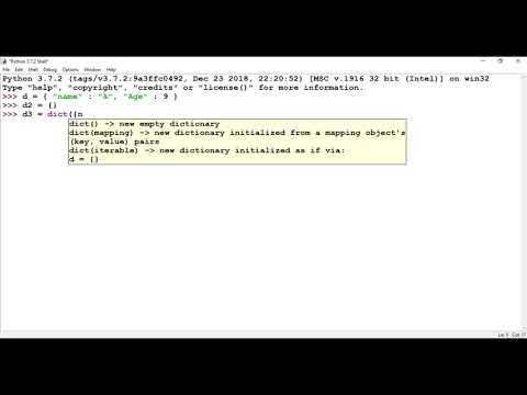 Python Programming 8 Dictionaries 1