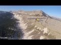 Carbon Cub Flying along the Chinese Wall, Montana