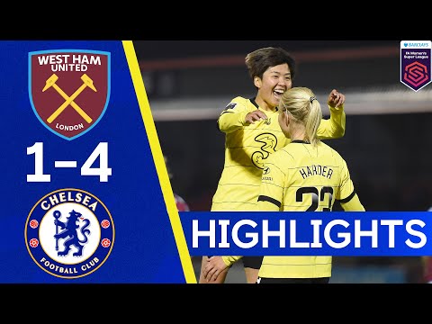 West Ham 1-4 Chelsea | Brilliant Harder Seals Crucial Three Points | Women's Super League Highlights