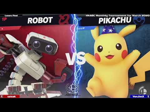 HKSBC Monthly Tournament for March 2020 - LF saisak (ROB) vs VenJimX (Pikachu) - SSBU