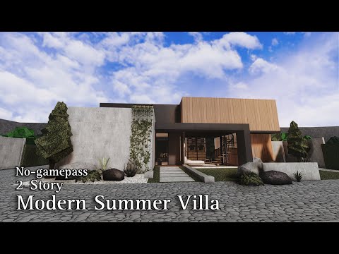 BLOXBURG: Modern Summer Villa | No-Gamepass | Speedbuild | Roblox Bloxburg