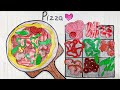 [💸paperdiy💸] How To Make Paper Pizza 🍕 Tutorial DIY ASMR | Paper Play & Making Pizza 종이로 피자 만드는