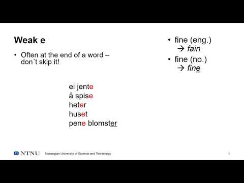 Norwegian pronunciation  Vowel length