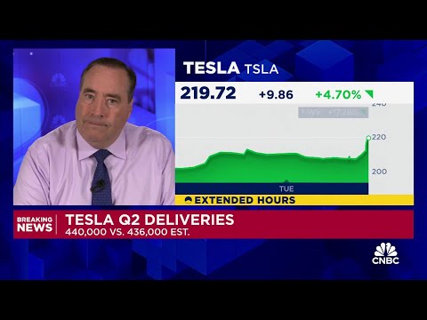 Tesla posts stronger-than-expected delivery numbers for Q2