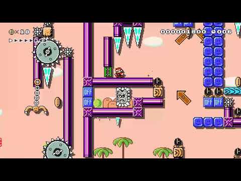 Super Mario Maker 2 20 Sec on/off Desert Run
