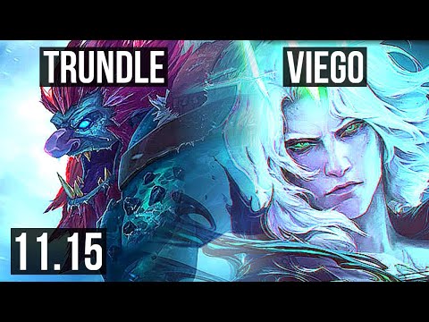 TRUNDLE vs VIEGO (JUNGLE) | 6/0/8, Rank 6 Trundle, Dominating | KR Challenger | v11.15