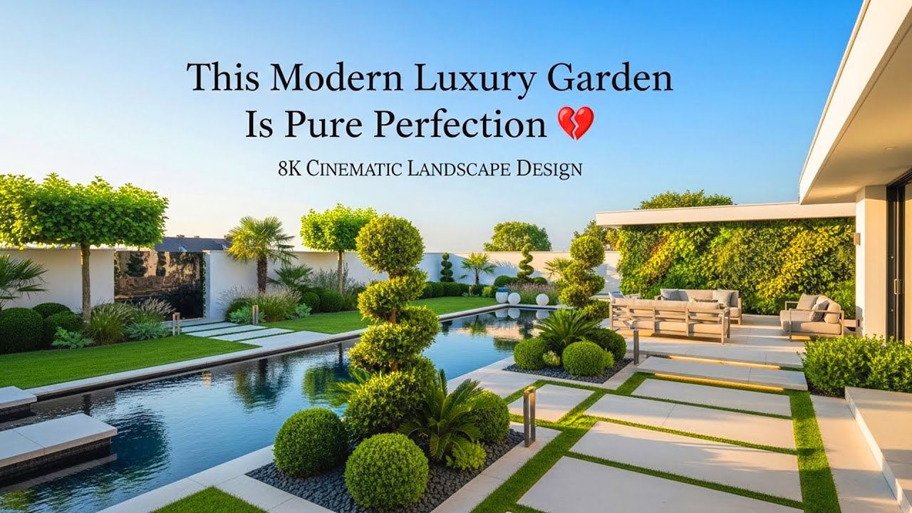 This Modern Luxury Garden Is Pure Perfection 🌿 | 8K Cinematic Landscape Design