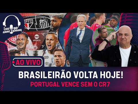 AO VIVO: PORTUGAL VENCE SEM CR7; TUDO DE SÃO PAULO X SANTOS; AMANHÃ TEM BRASIL!