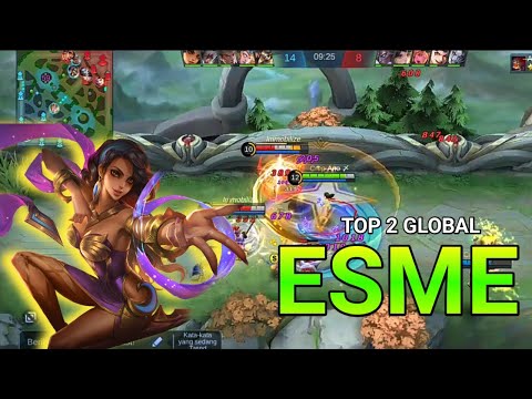 TOP 2 Global Esmeralda Unstoppable KDA  5/1/8 MVP - Mobile Legends