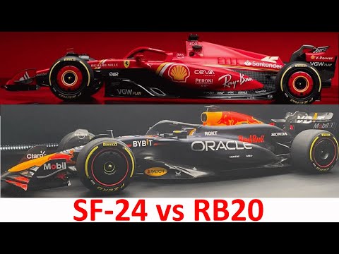 Ferrari SF-24 vs Red Bull RB20: F1 technical analysis and comparison