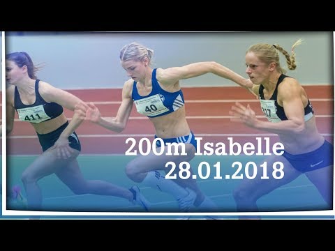 200m Isabelle Winter - Westfalenmeisterschaften Bielefeld 28.1.2018 // FC Schalke 04 Leichtathletik