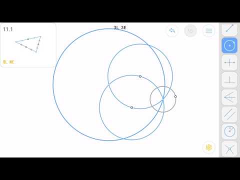 Euclidea 11.1 (Lambda 1) Solution walkthrough