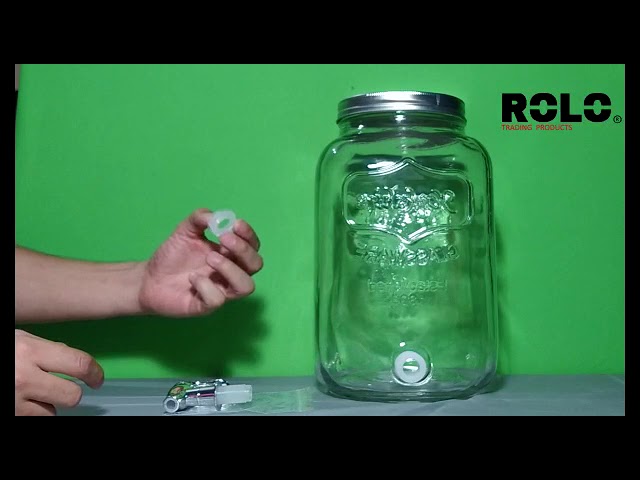 Vídeo relacionado con Relaxdays Dispensador Bebidas con Soporte, Recipiente Limonada 8 L, Grifo Acero Inoxidable y Tapa, Cristal, Transparente