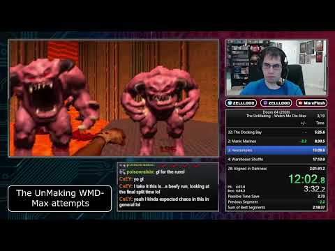 Doom 64 (2020) The UnMaking Speedrun -  Watch Me Die-Max (2:15:32 RTA)