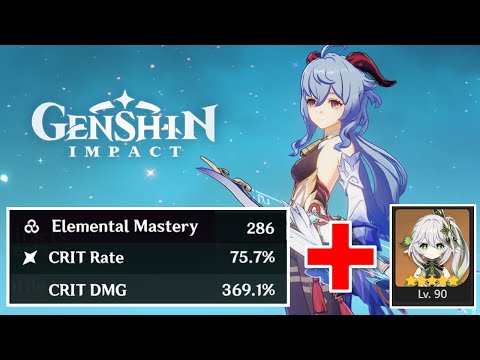 Nahida is a HUGE Melt Ganyu Buff | 350%+ Crit Damage C0 Ganyu Aqua Simulacra | Genshin Impact