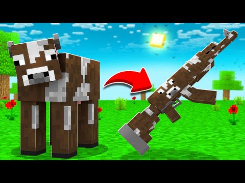 Minecraft, But I Can Turn Mobs Into Weapons....