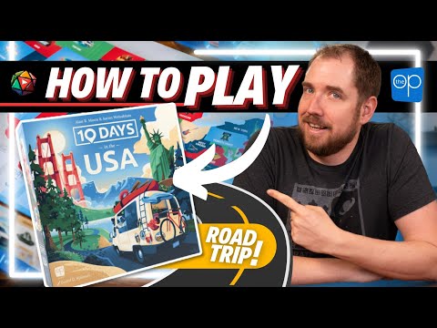 How to Play 10 DAYS IN THE USA | Board Game Tutorial