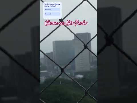 Chuva boa em São Paulo! Você conhece a Capital Paulista? #youtube #shorts
