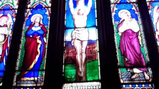 preview picture of video 'Stained Glass Window St Saviour's Church Bridge of Allan Scotland'