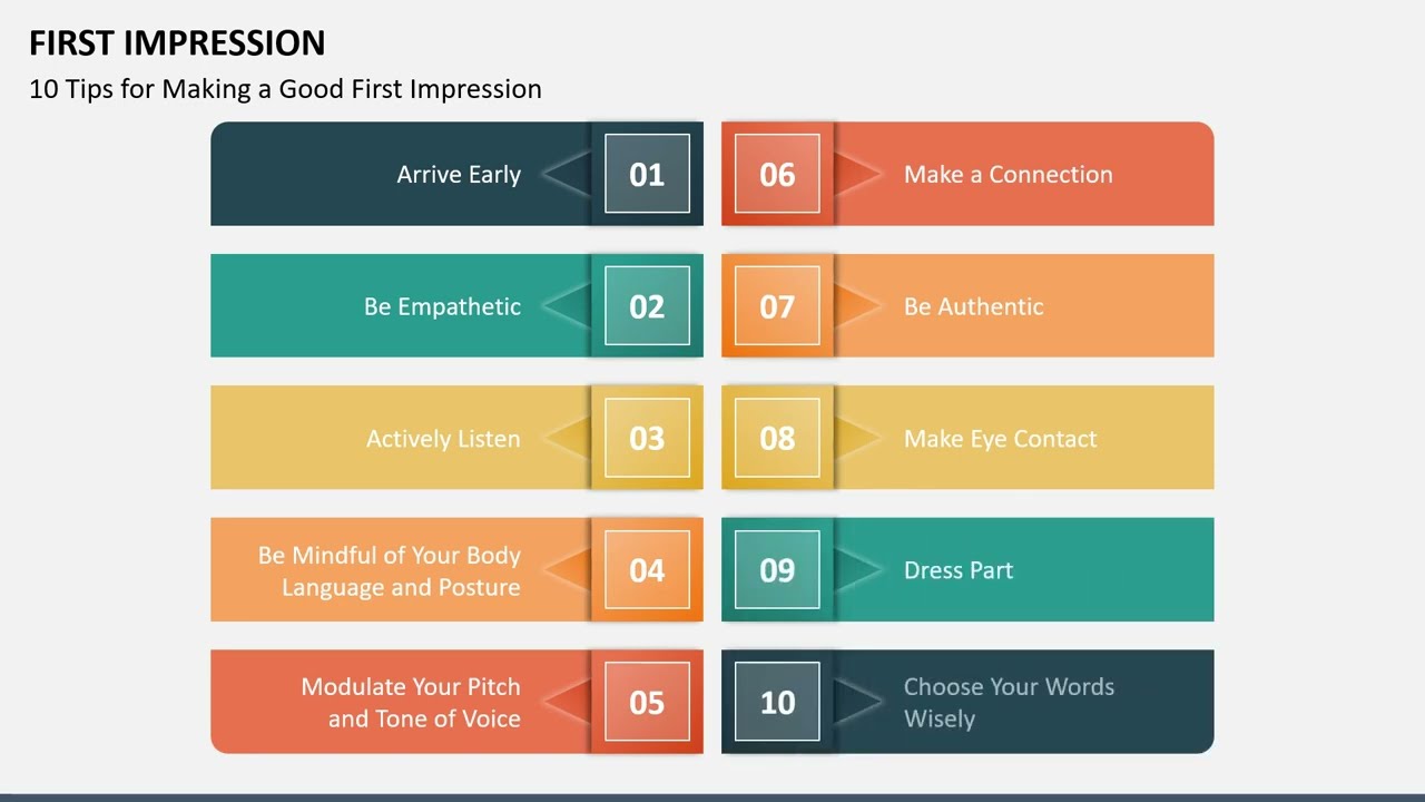 First Impression Animated Presentation Slides