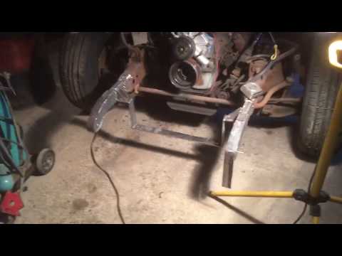 50 ford F1 radiator support and frame horns .