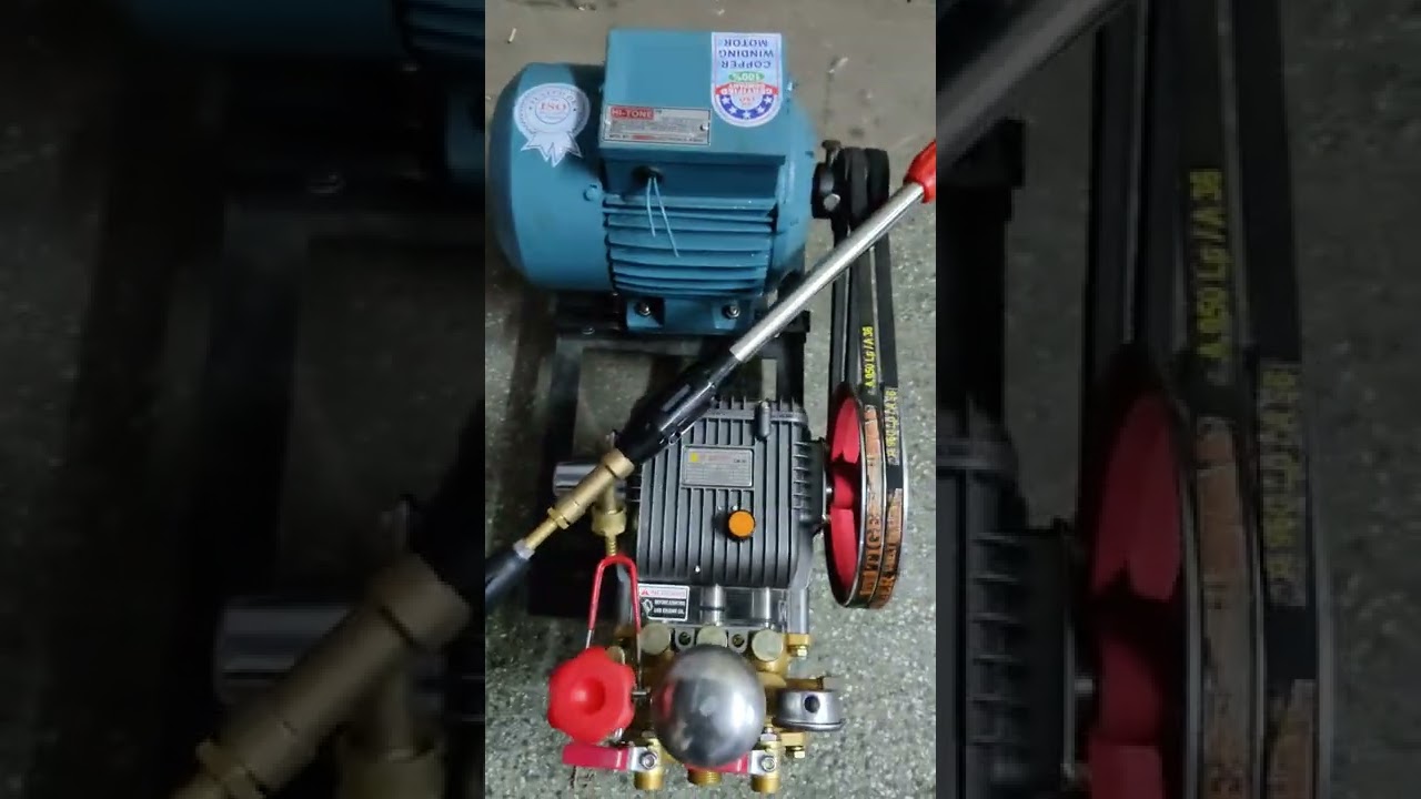 Watch video 3 PISTON HTP PUMP 1 HP MOTOR SINGLE PHASE DWAI CHATNE WALI SPRAY GUN📞☎️9173703966☎️📞 ROYAL MACHINERY Now 3 PISTON HTP PUMP 1 HP MOTOR SINGLE PHASE DWAI CHATNE WALI SPRAY GUN📞☎️9173703966☎️📞 ROYAL MACHINERY