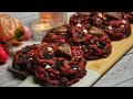 Red Velvet Loaded Cookies ️