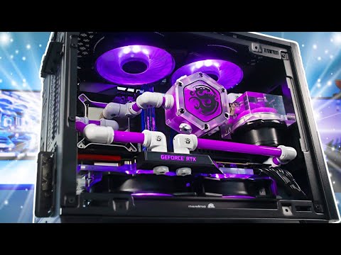 I CUSTOM Water Cooled the Cooler Master NR200P ITX PC Build #shorts