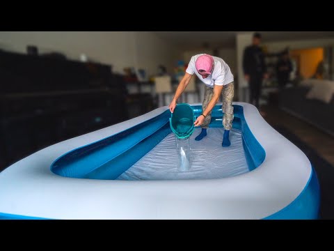 ZWEMBAD VULLEN IN MIJN HUIS 😂#2415