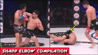 SHARP ELBOW KNOCKOUTS COMPILATION 👹 HELLbows in MMA / HD 2024 HL
